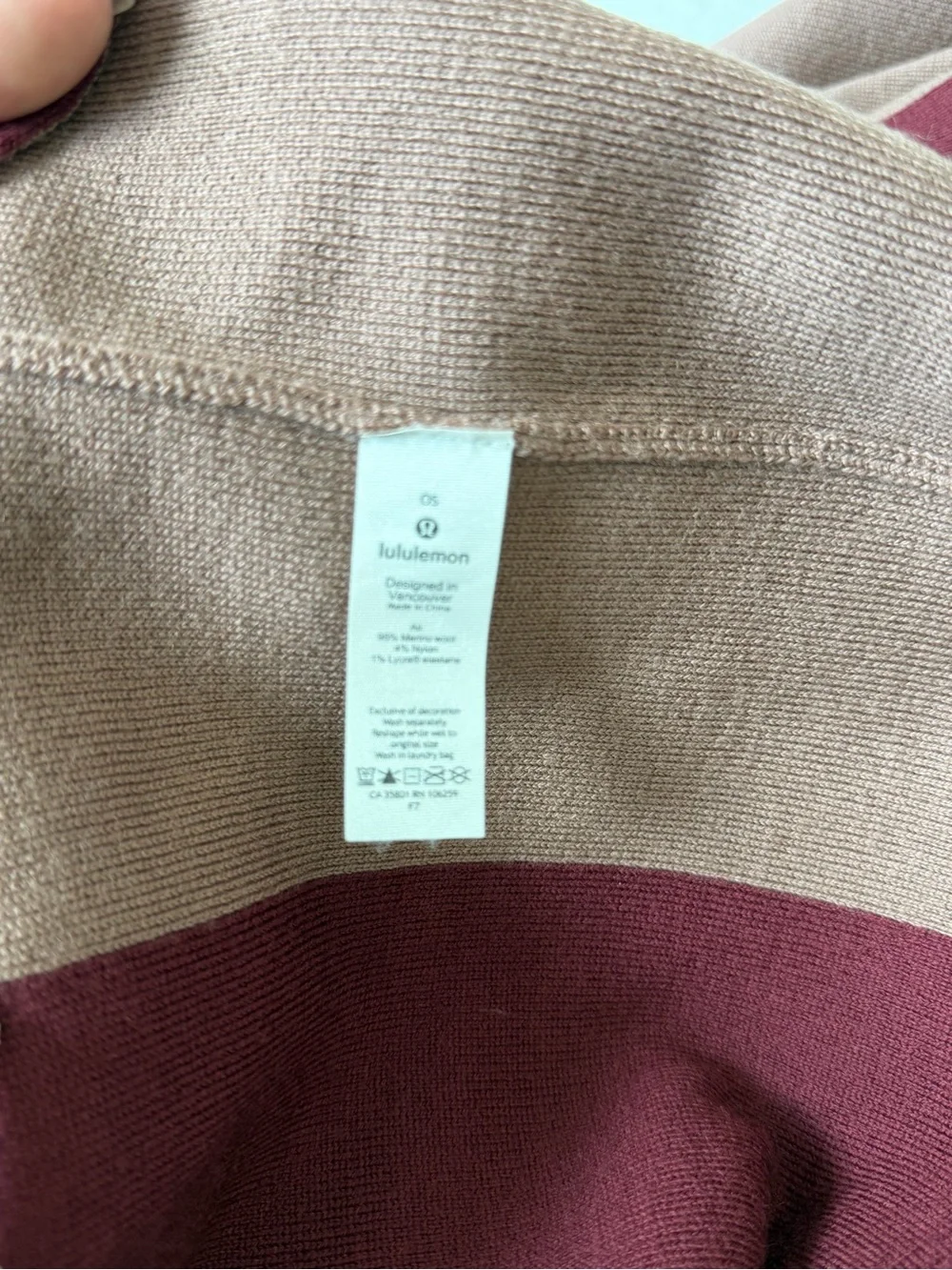 NEW Lululemon Bundle Up Wrap Merino Wool Spanish Oak & Savannah Colorway O/S